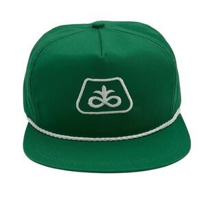 Vintage K-Products Pioneer Seed Logo Snapback Trucker Hat Green USA Made (H28)